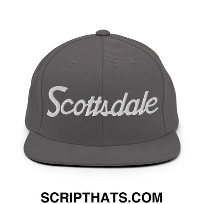 Scottsdale Script Snapback Hat Dark Grey
