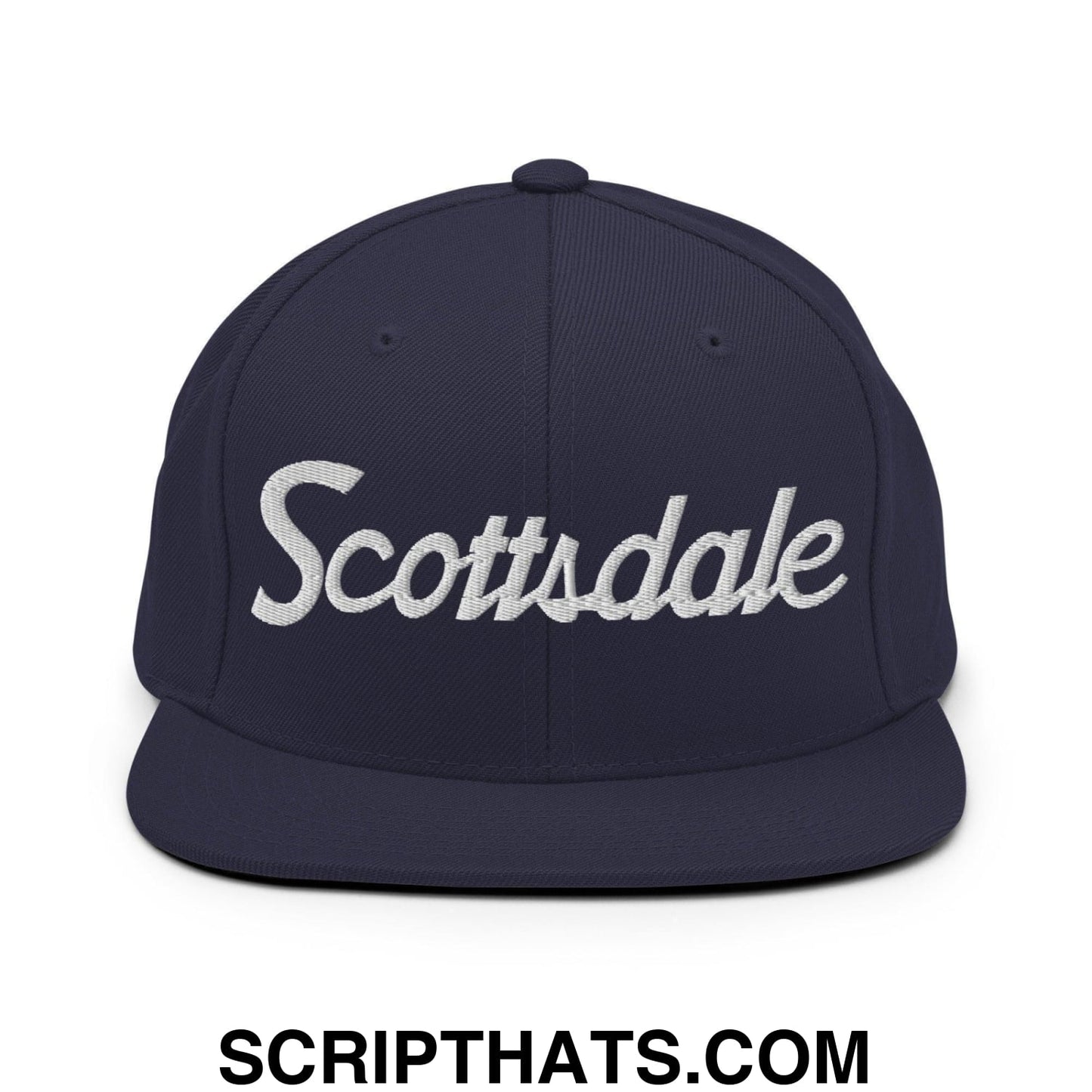 Scottsdale Script Snapback Hat Navy