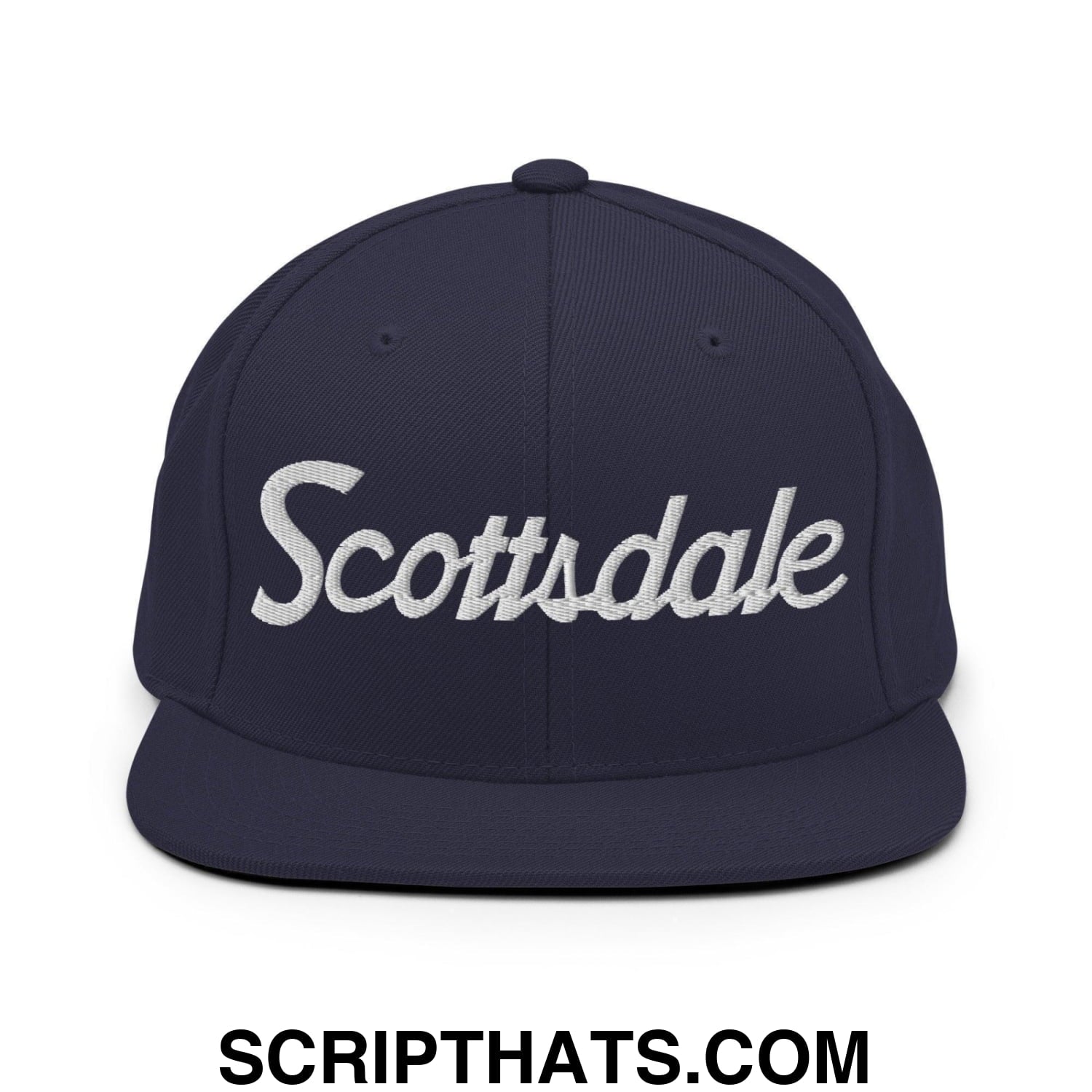 Scottsdale Script Snapback Hat Navy