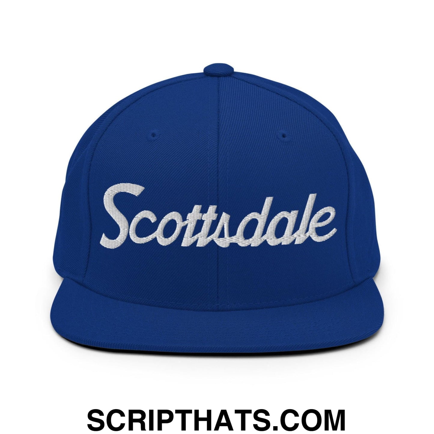 Scottsdale Script Snapback Hat Royal Blue