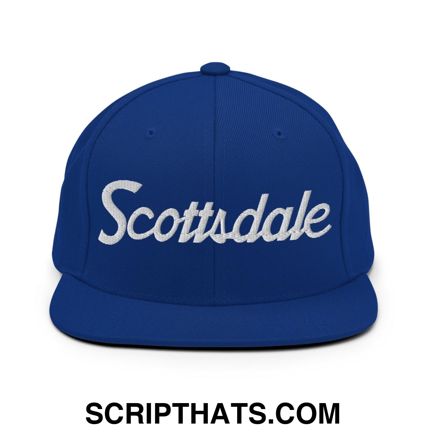 Scottsdale Script Snapback Hat Royal Blue