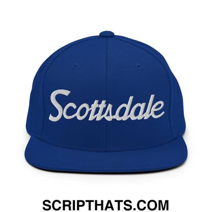 Scottsdale Script Snapback Hat Royal Blue