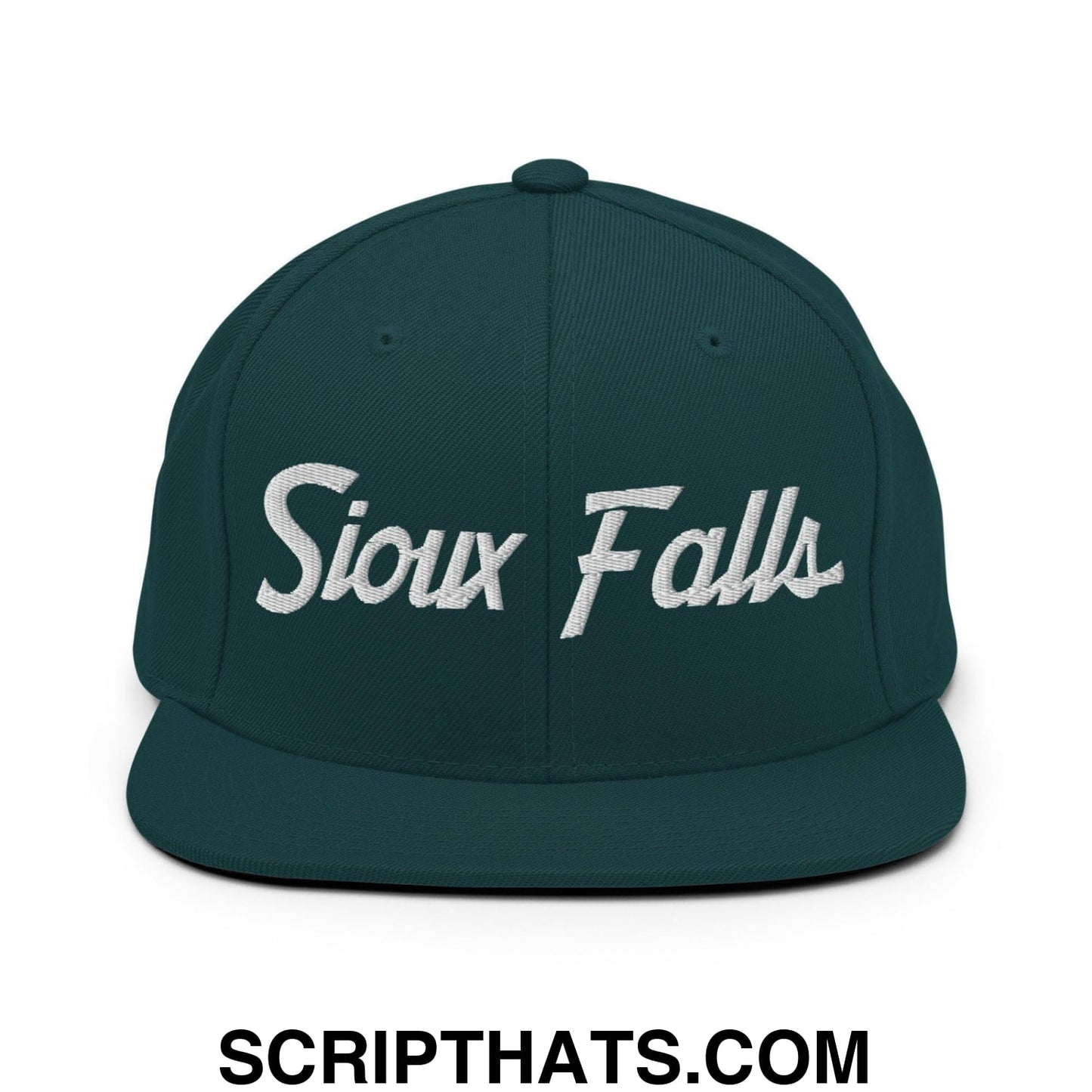 Sioux Falls Script Snapback Hat Spruce