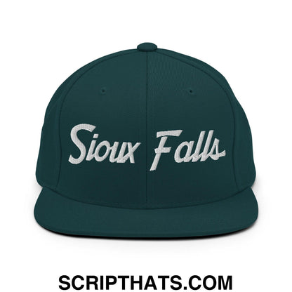 Sioux Falls Script Snapback Hat Spruce