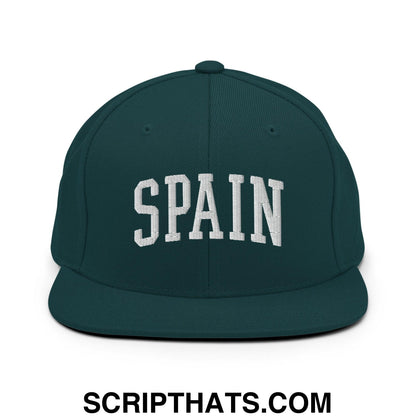 Spain Letterman Varsity Block Snapback Hat Spruce