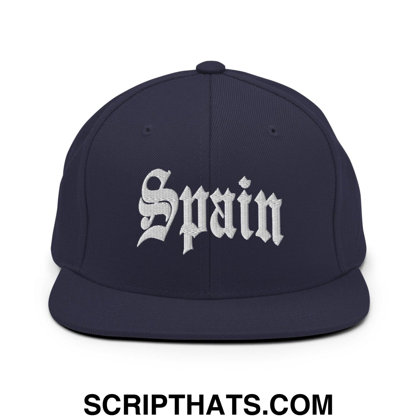 Spain Old English OG Snapback Hat Navy