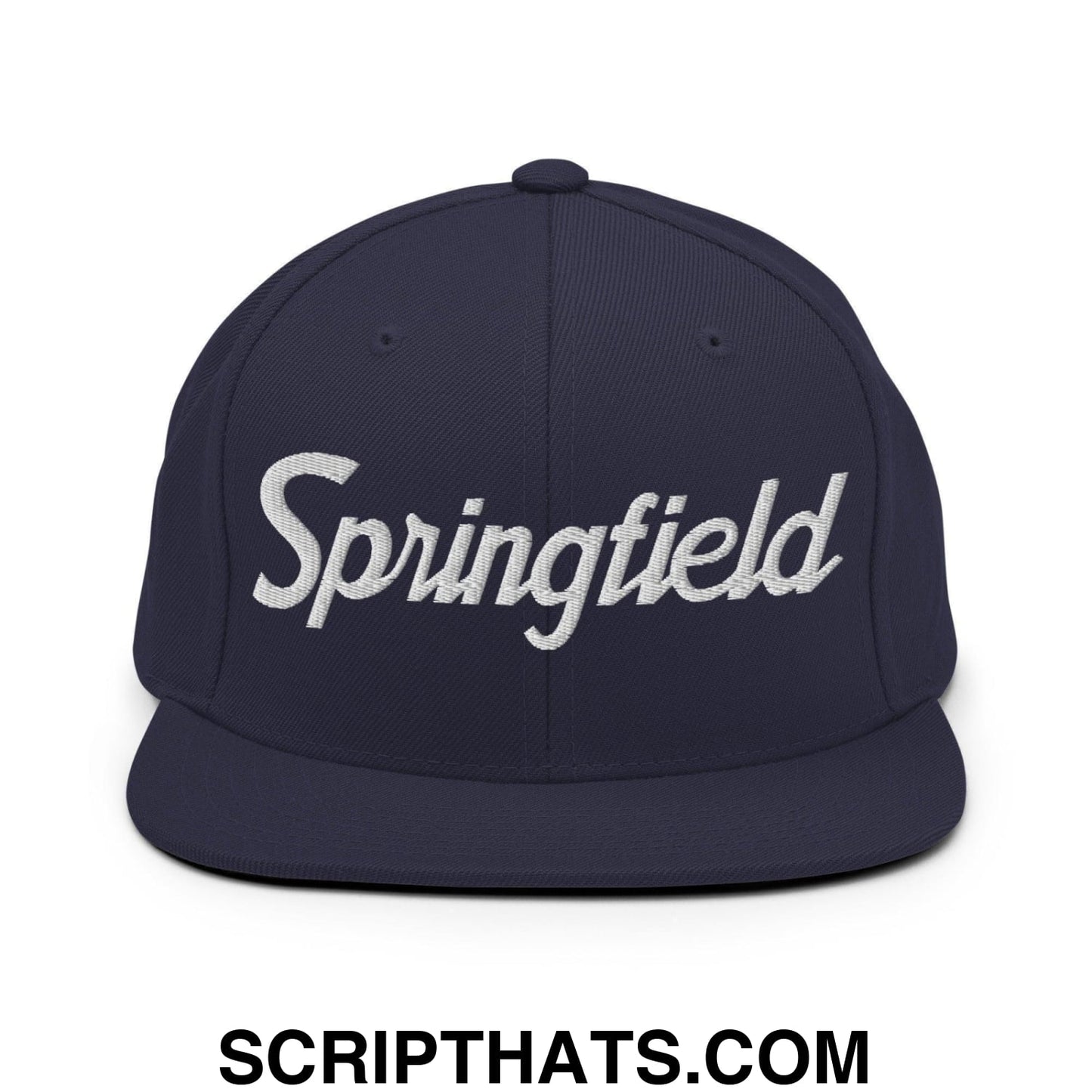 Springfield Script Snapback Hat Navy