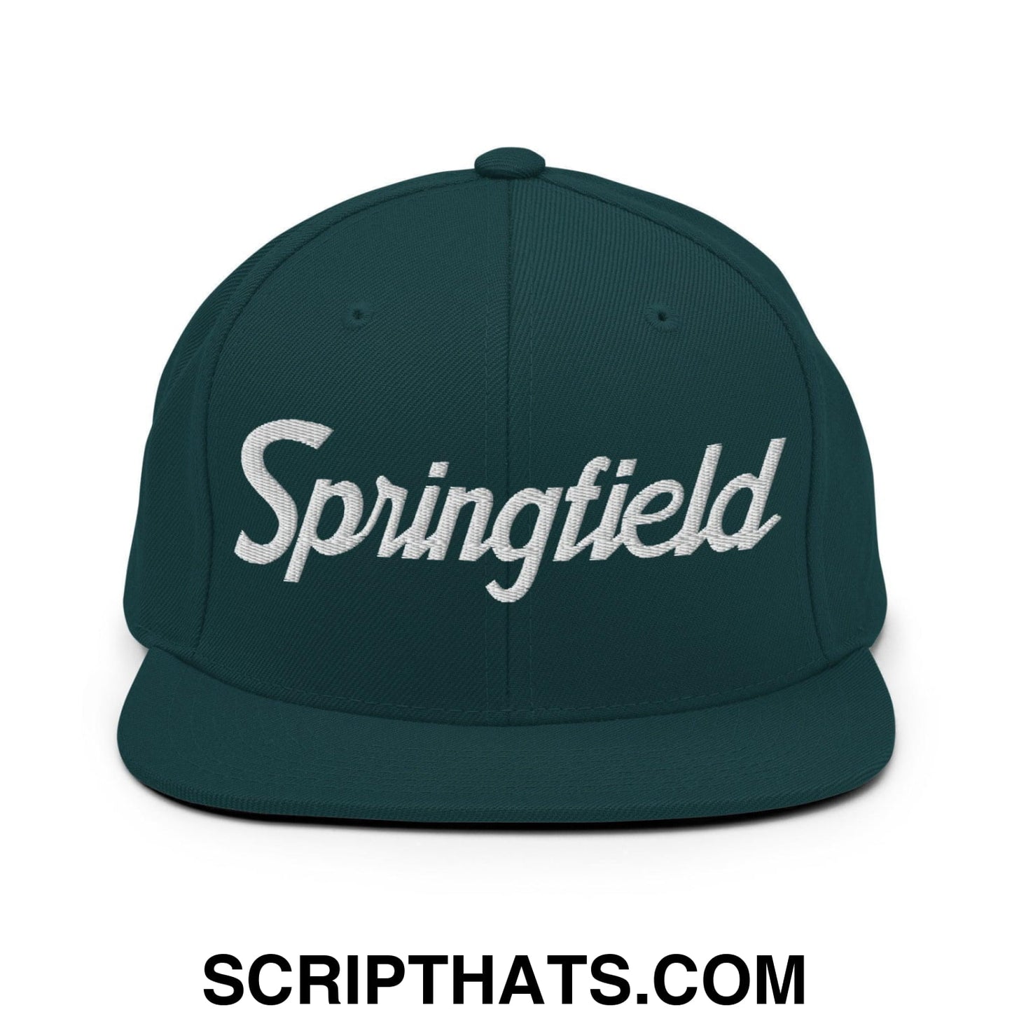 Springfield Script Snapback Hat Spruce