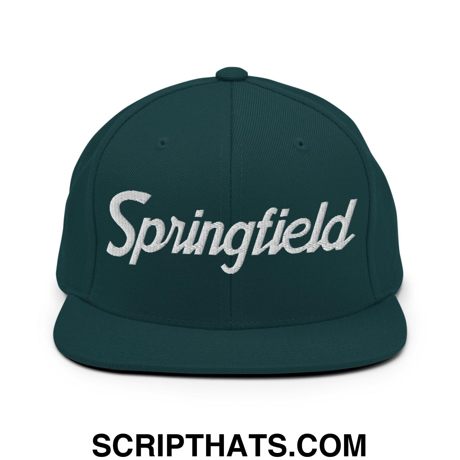 Springfield Script Snapback Hat Spruce