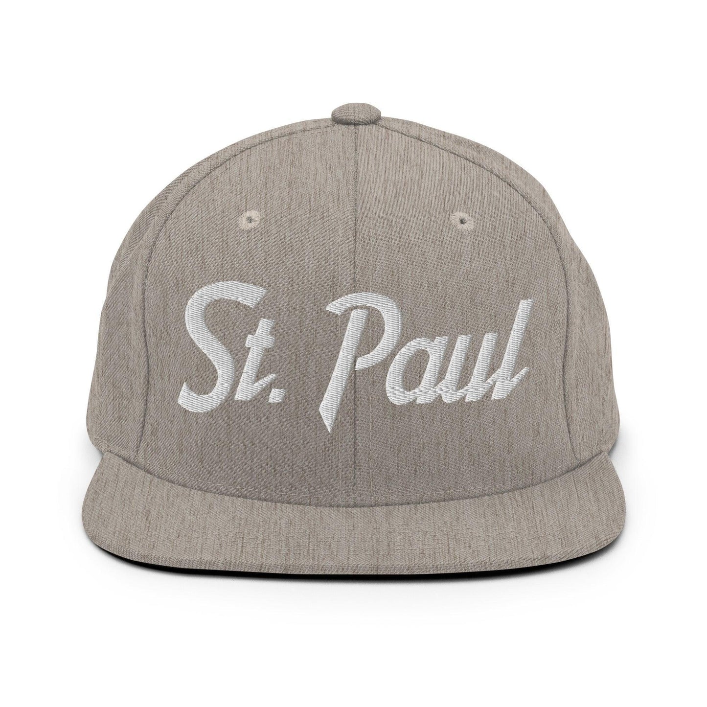 St. Paul Script Snapback Hat Heather Grey