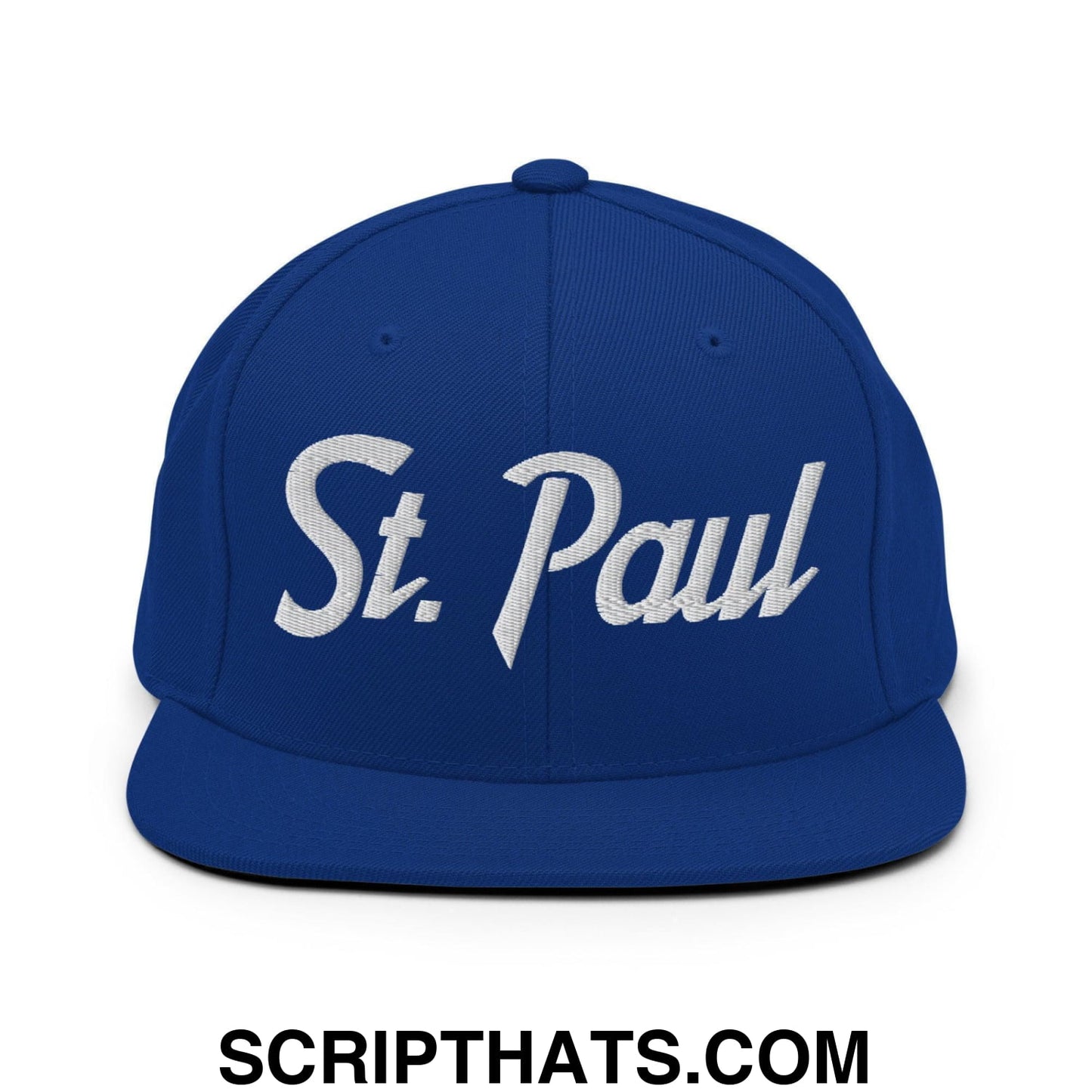 St. Paul Script Snapback Hat Royal Blue