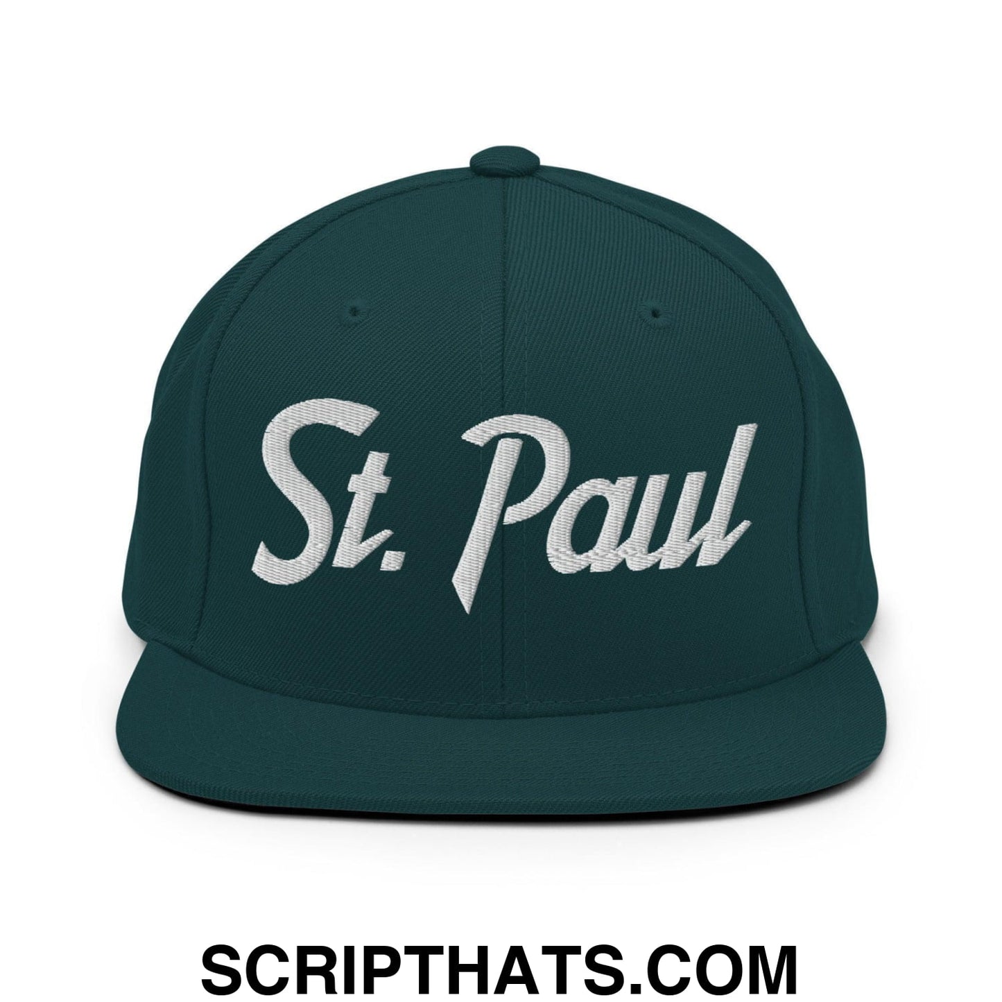 St. Paul Script Snapback Hat Spruce