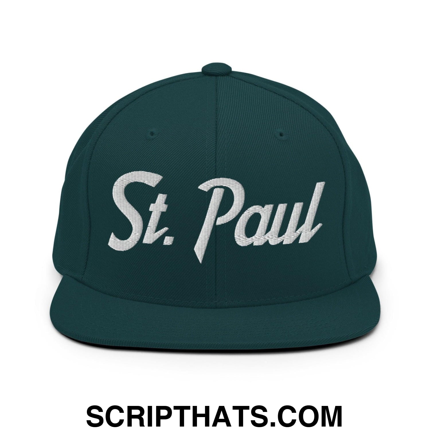 St. Paul Script Snapback Hat Spruce