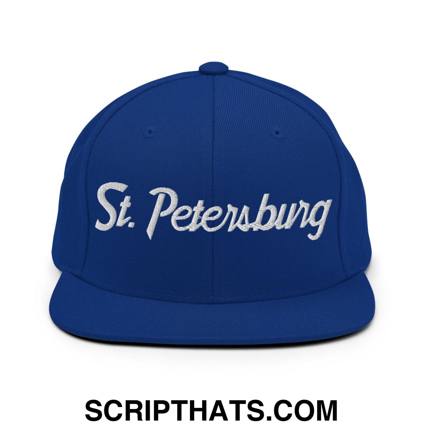 St. Petersburg Script Snapback Hat Royal Blue