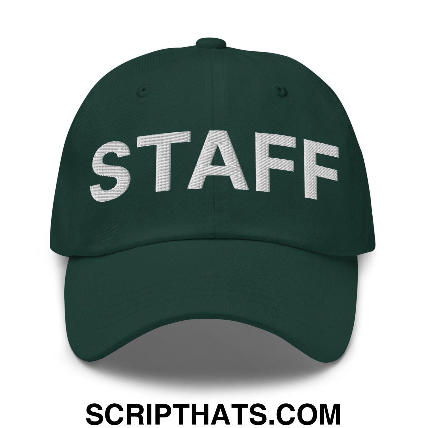 Staff Uniform Work Embroidered Dad Hat Spruce