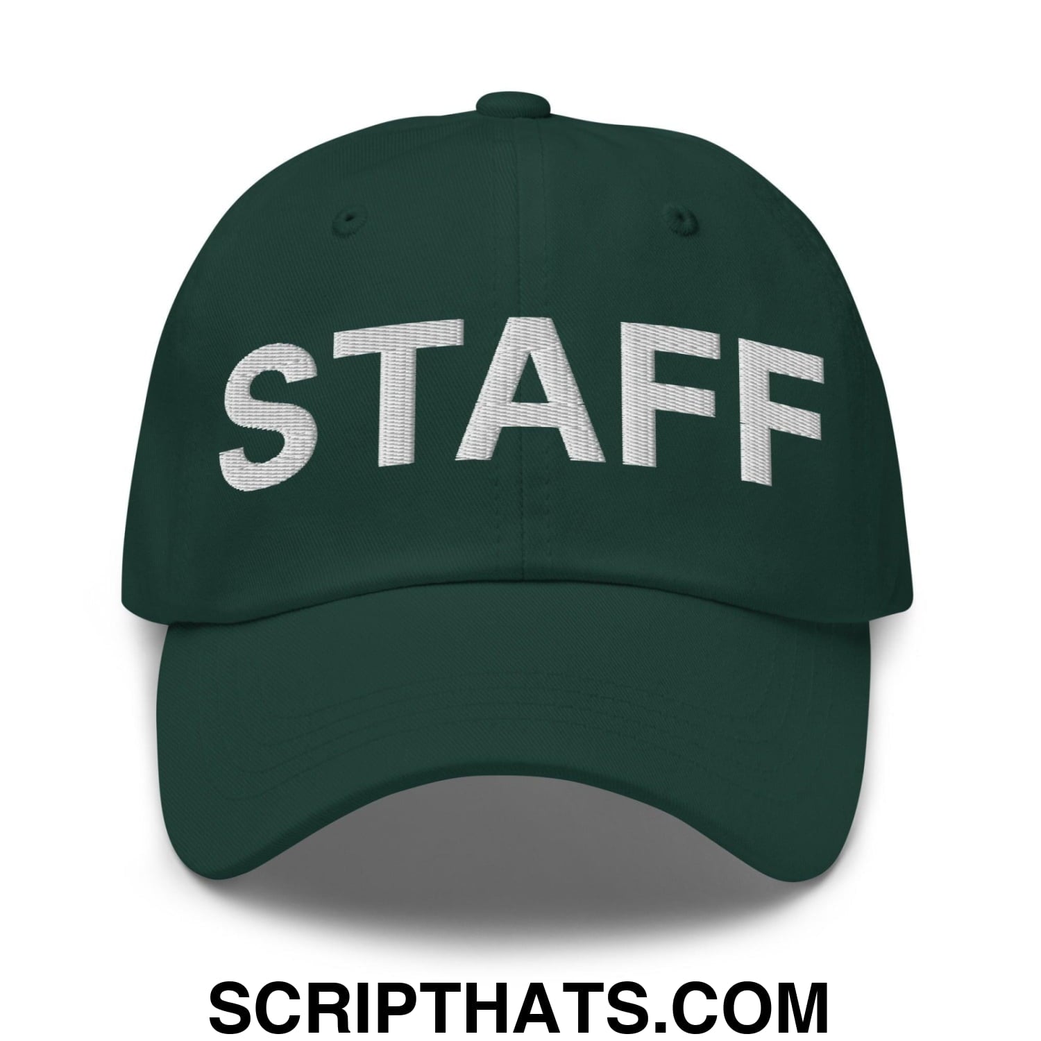 Staff Uniform Work Embroidered Dad Hat Spruce