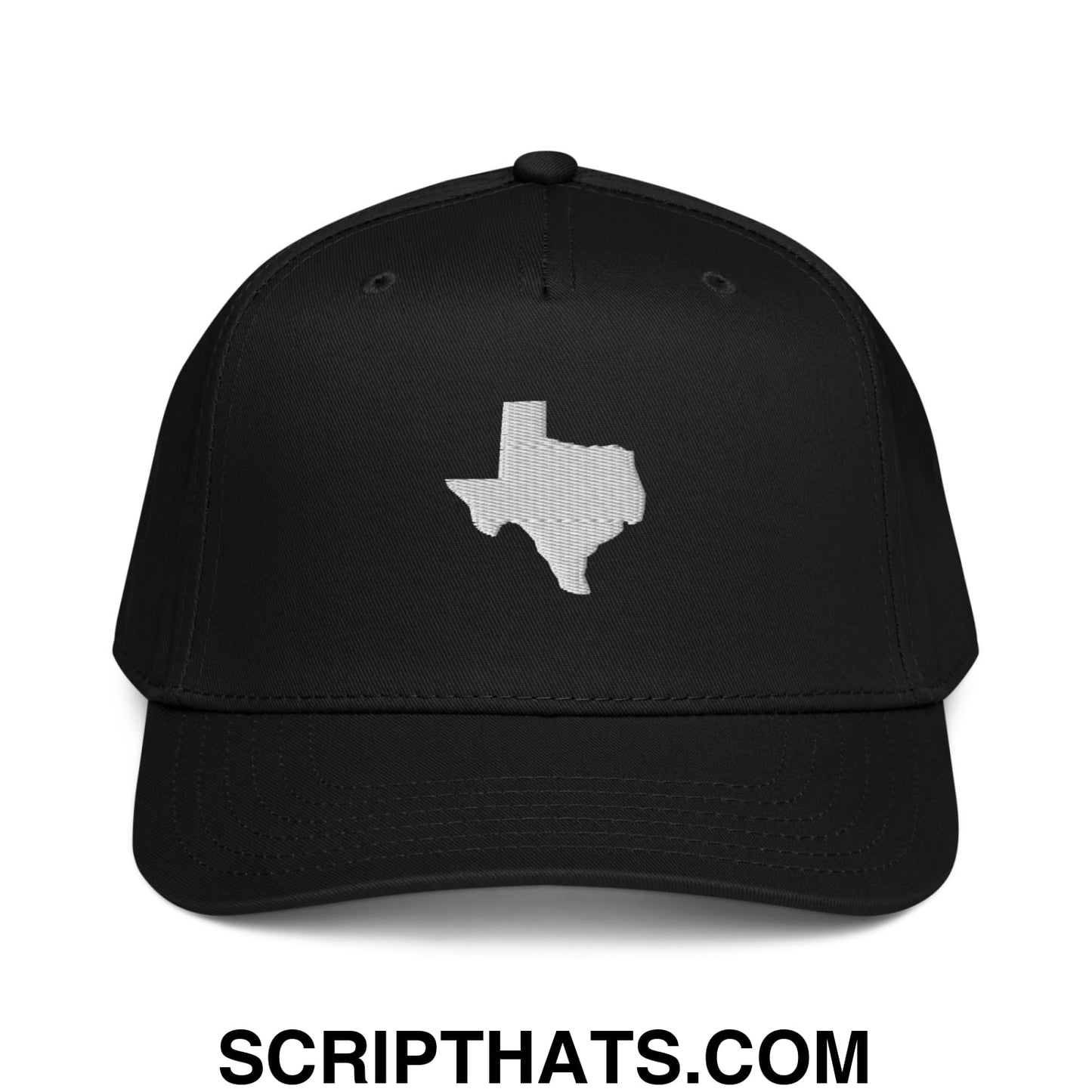 State of Texas Silhouette V2 Embroidered Baseball Snapback Hat Black