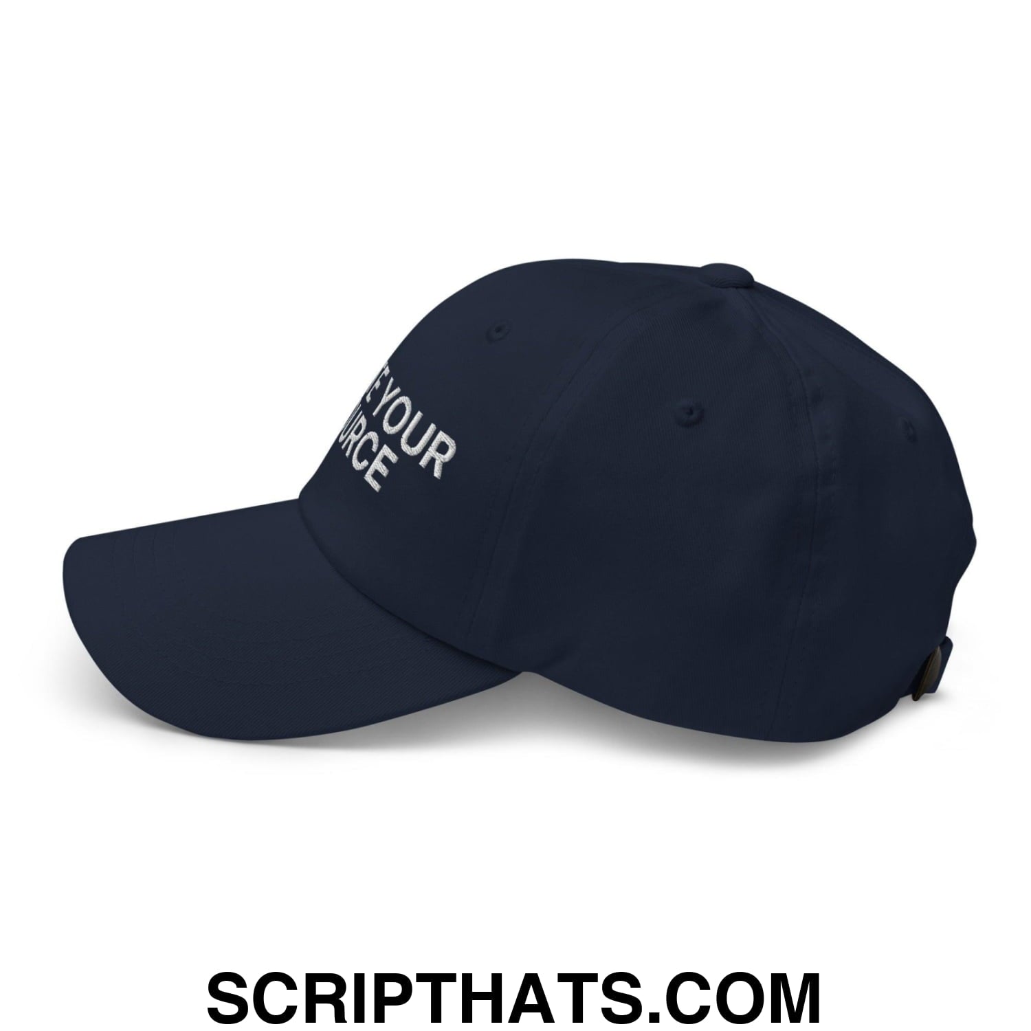 State Your Source Dad Hat Navy