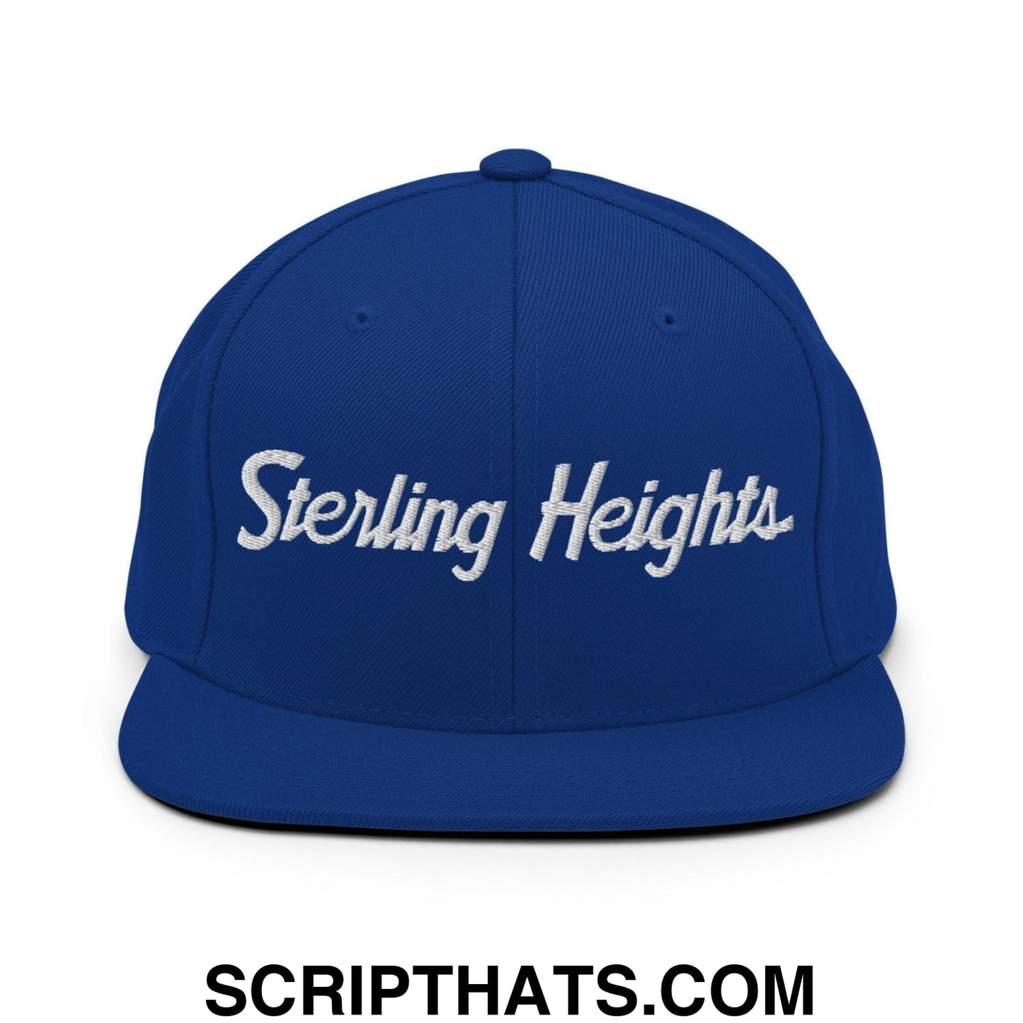Sterling Heights Script Snapback Hat Royal Blue