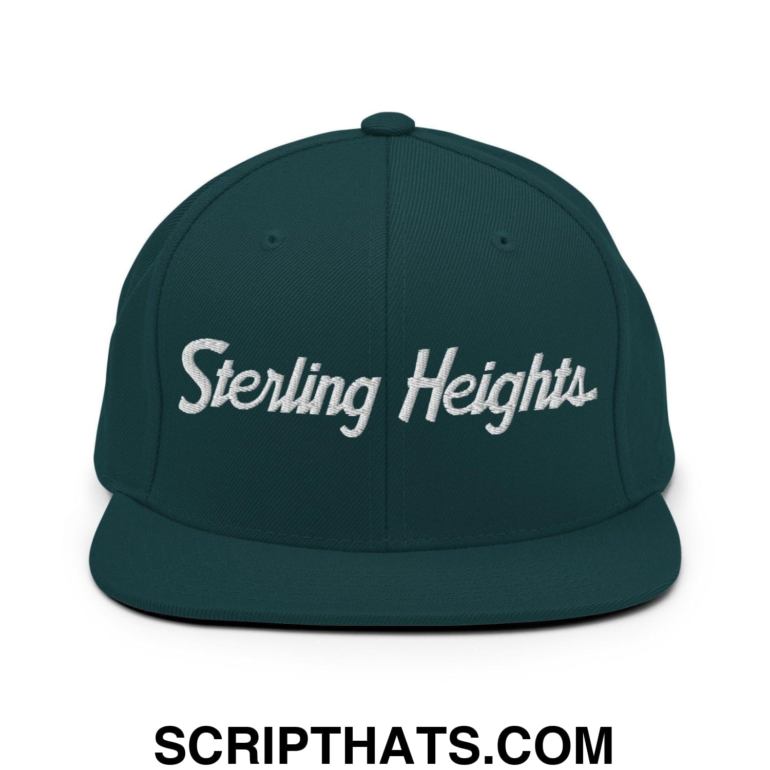 Sterling Heights Script Snapback Hat Spruce