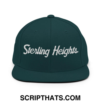 Sterling Heights Script Snapback Hat Spruce