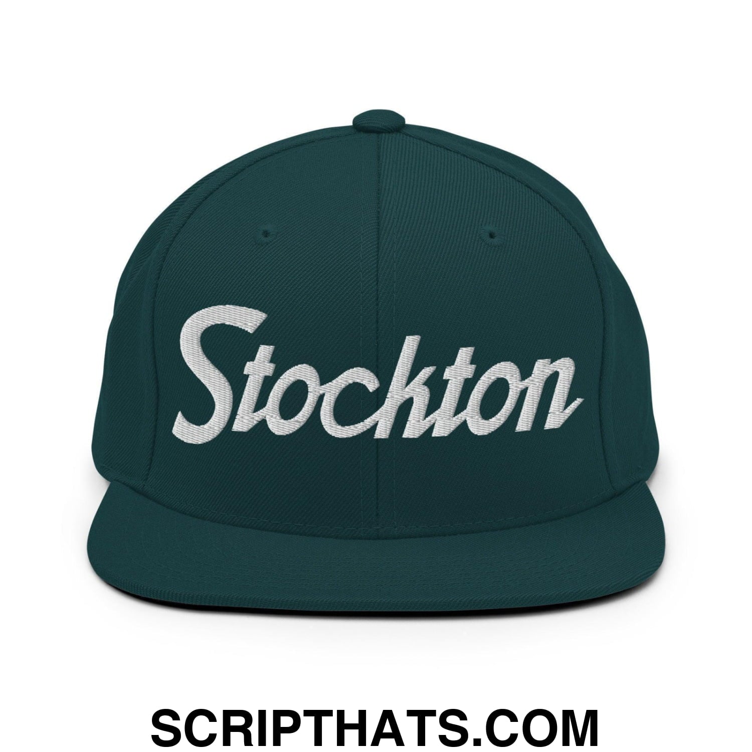 Stockton Script Snapback Hat Spruce