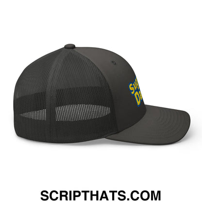 Sugar Daddy Embroidered Mesh Trucker Hat Charcoal
