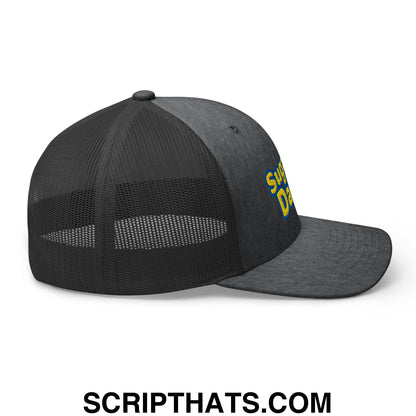 Sugar Daddy Embroidered Mesh Trucker Hat Dark Heather Gray