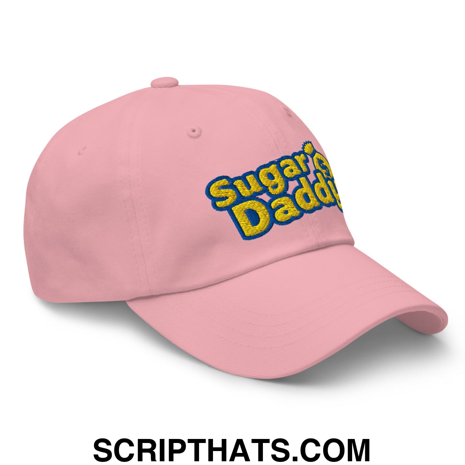Sugar Daddy Embroidered Unstructured Dad Hat Pink