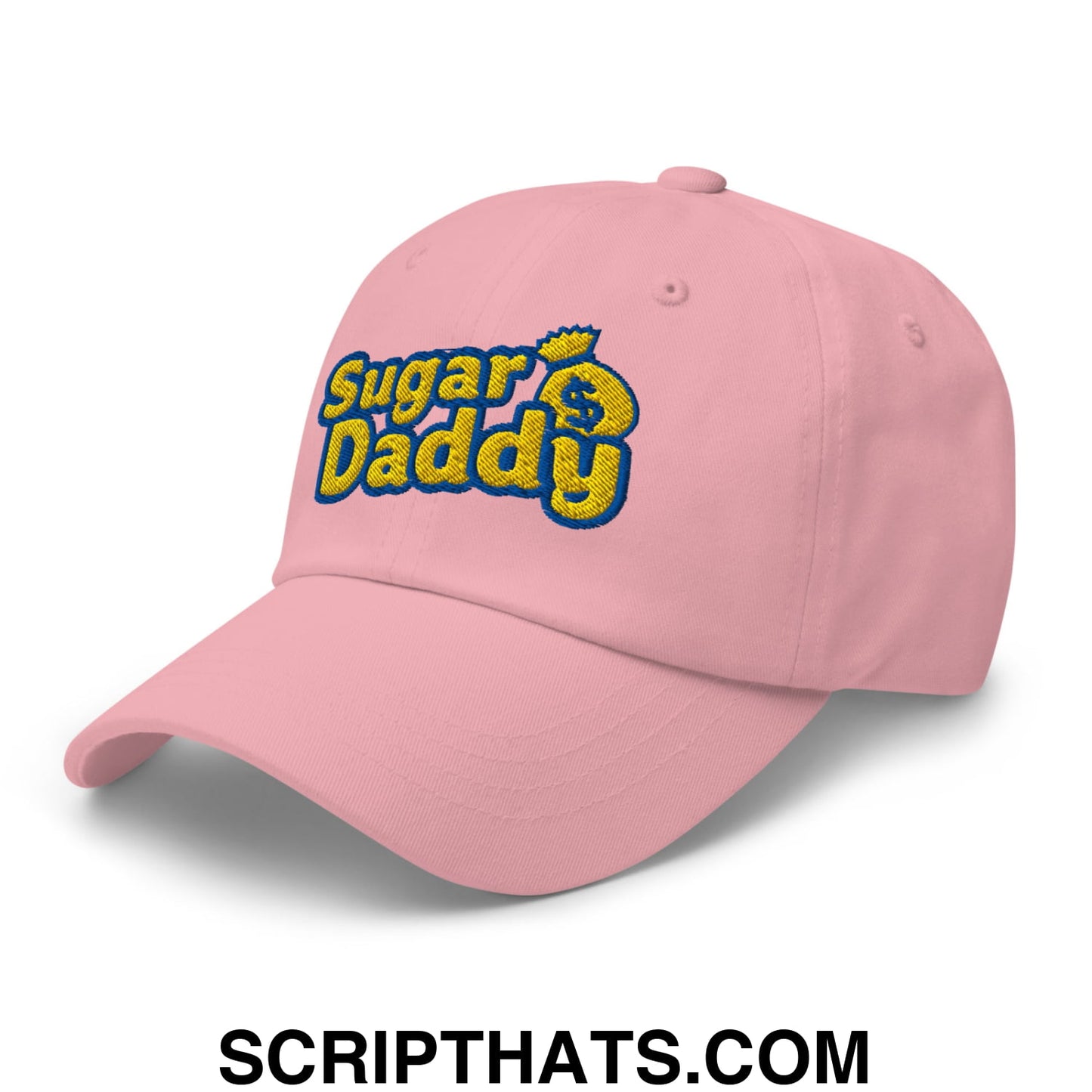 Sugar Daddy Embroidered Unstructured Dad Hat Pink