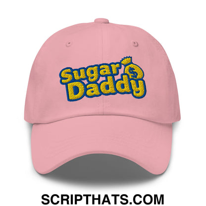 Sugar Daddy Embroidered Unstructured Dad Hat Pink