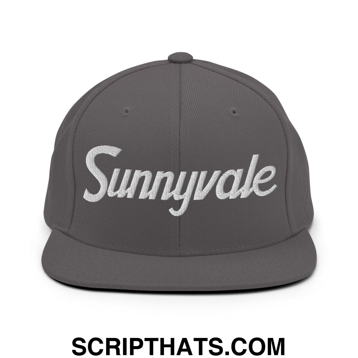 Sunnyvale Script Snapback Hat Dark Grey