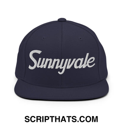 Sunnyvale Script Snapback Hat Navy