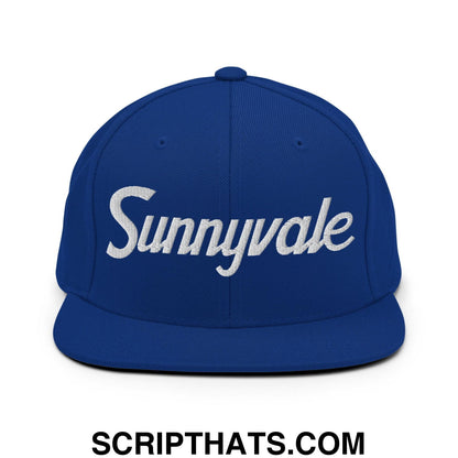 Sunnyvale Script Snapback Hat Royal Blue