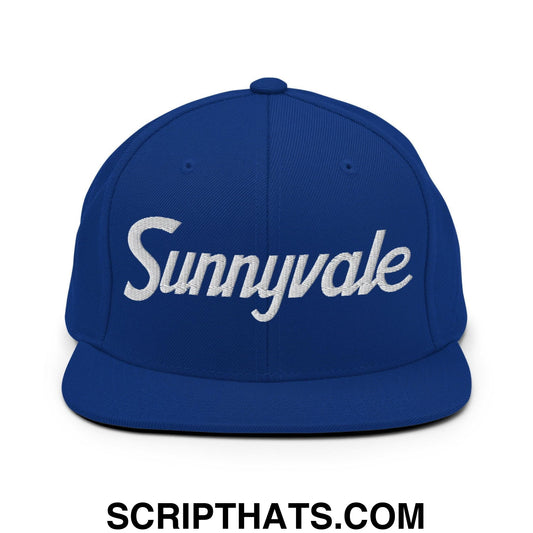 Sunnyvale Script Snapback Hat Royal Blue