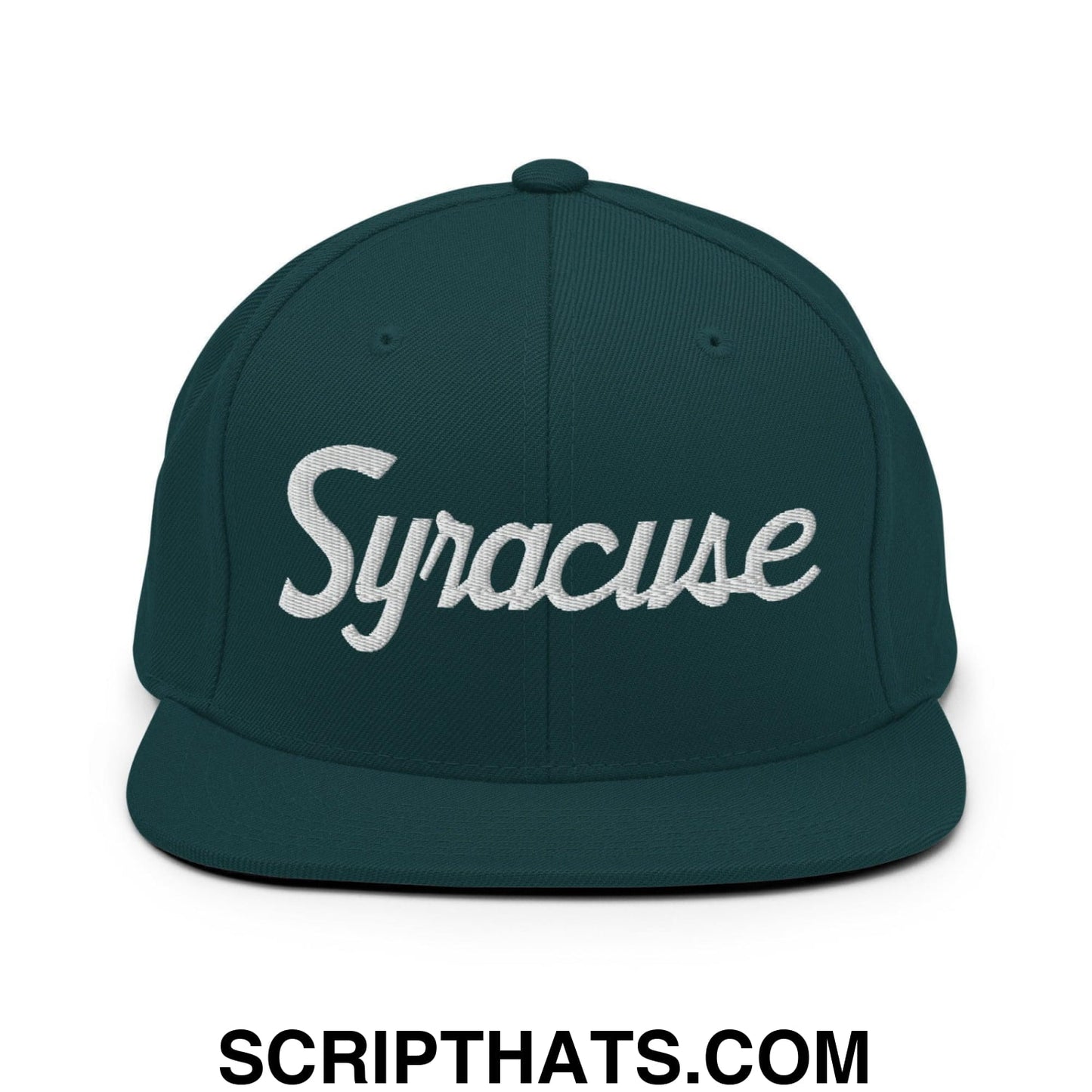 Syracuse Script Snapback Hat Spruce