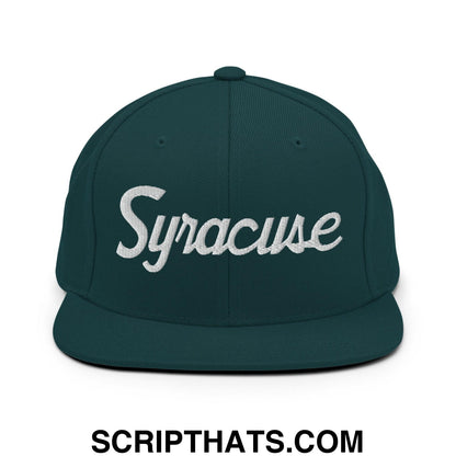 Syracuse Script Snapback Hat Spruce