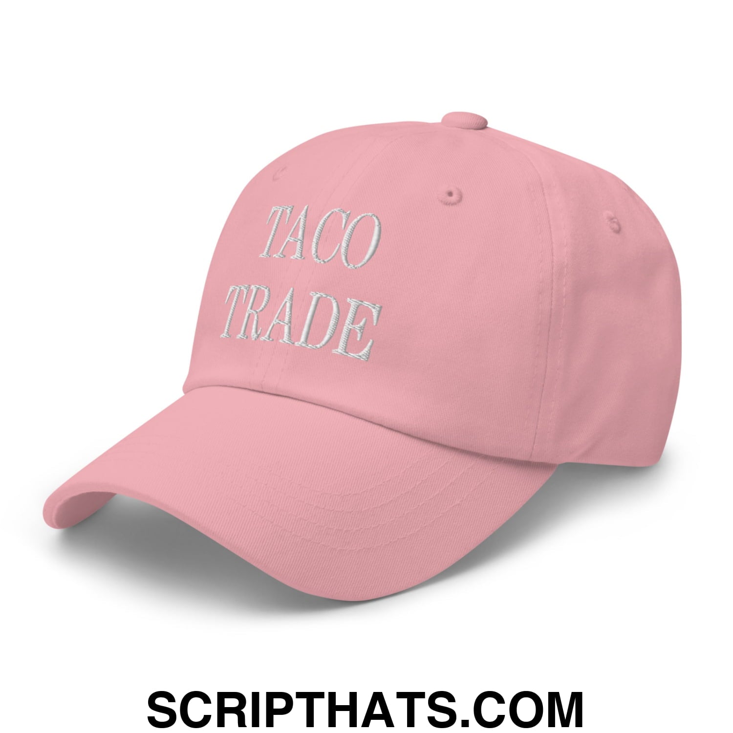 Taco Trade Embroidered Unstructured Dad Hat Pink
