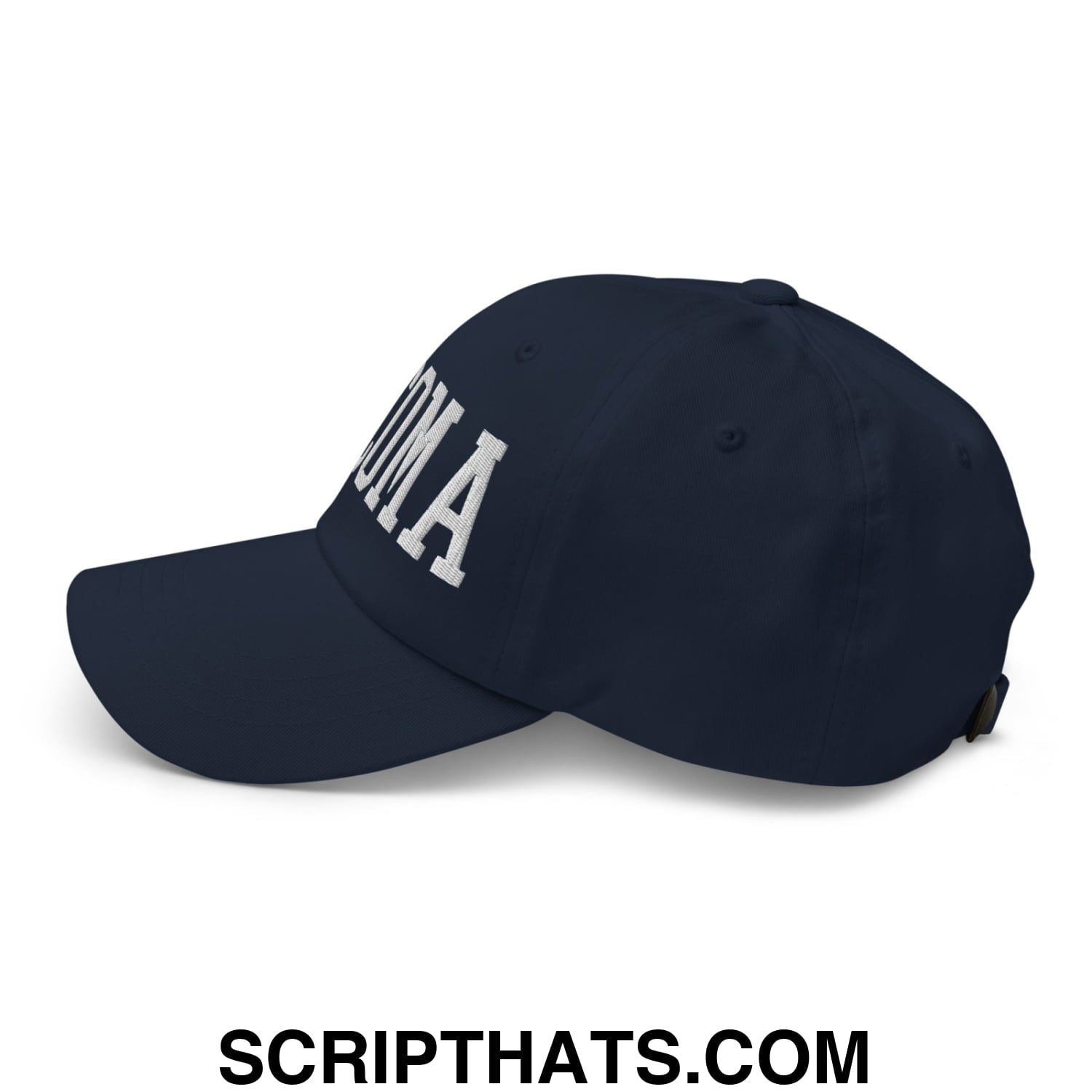 Tacoma Varisty College Block Embroidered Unstructured Dad Hat Navy