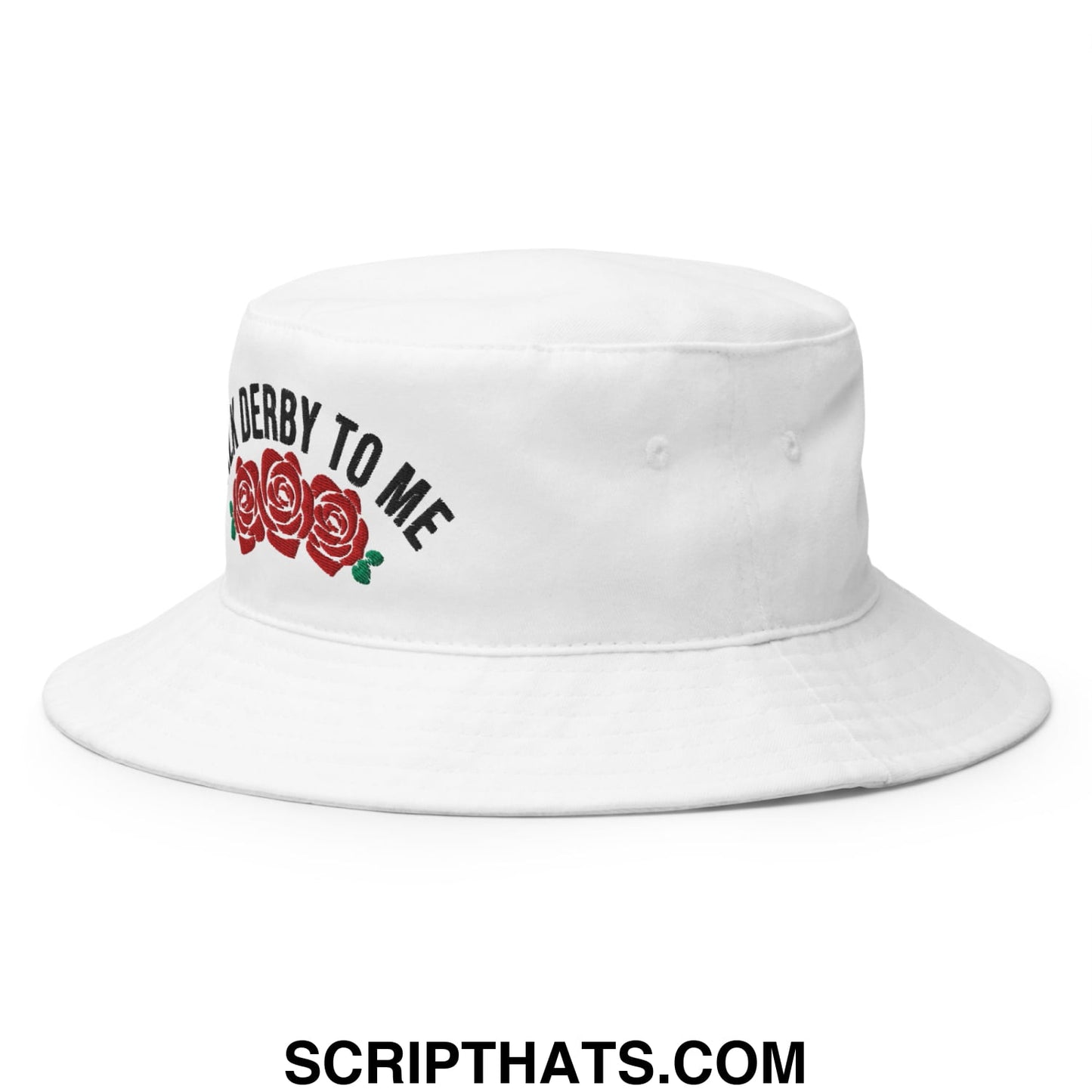 Talk Derby to Me Embroidered Bucket Hat Default Title
