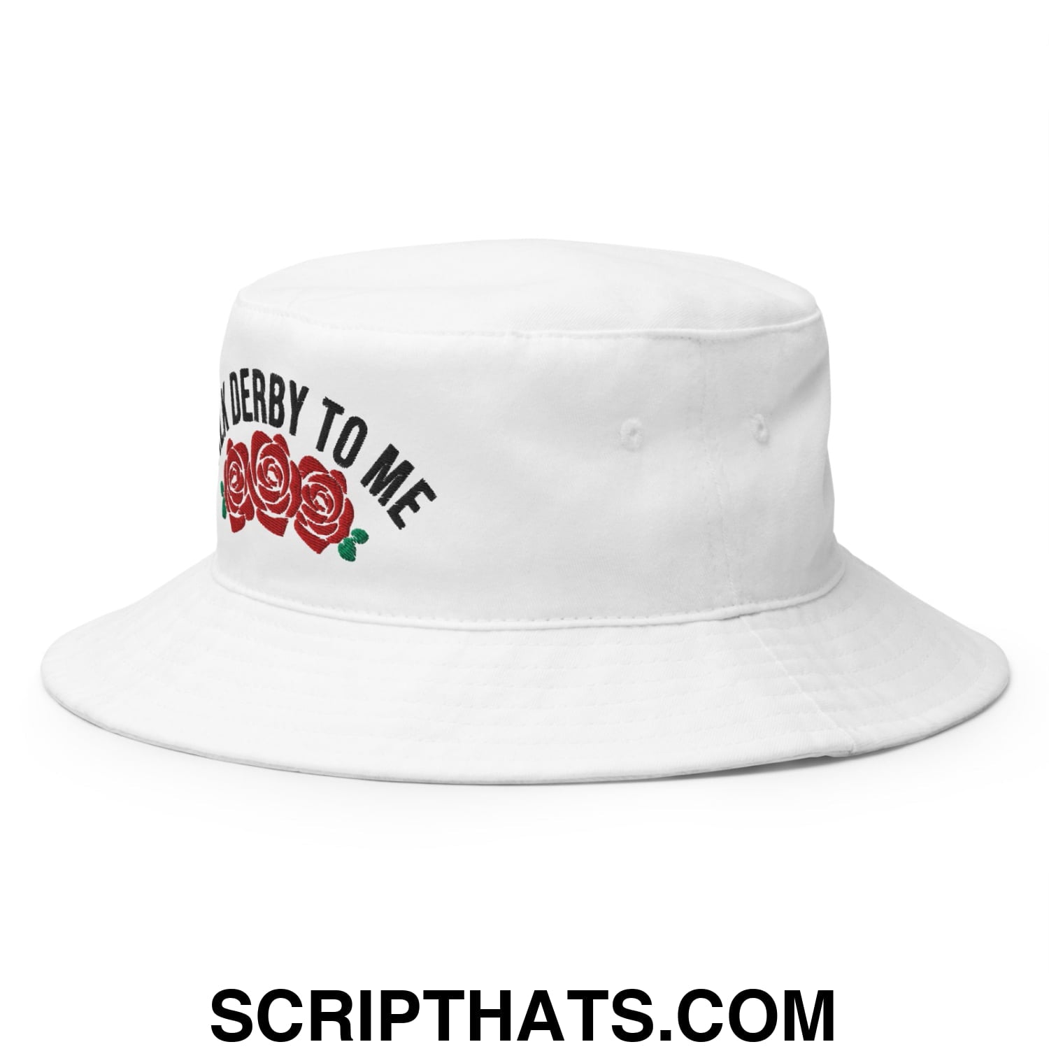 Talk Derby to Me Embroidered Bucket Hat Default Title