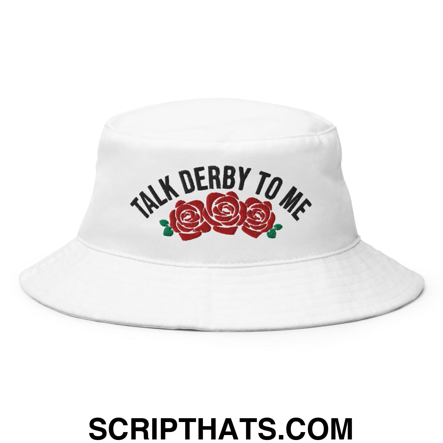 Talk Derby to Me Embroidered Bucket Hat Default Title