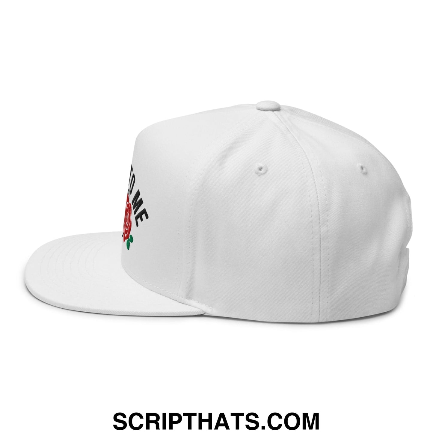 Talk Derby to Me Embroidered Flat Brim Bill 5 Panel Snapback Hat Default Title