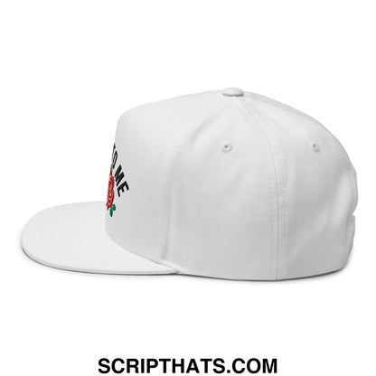 Talk Derby to Me Embroidered Flat Brim Bill 5 Panel Snapback Hat Default Title