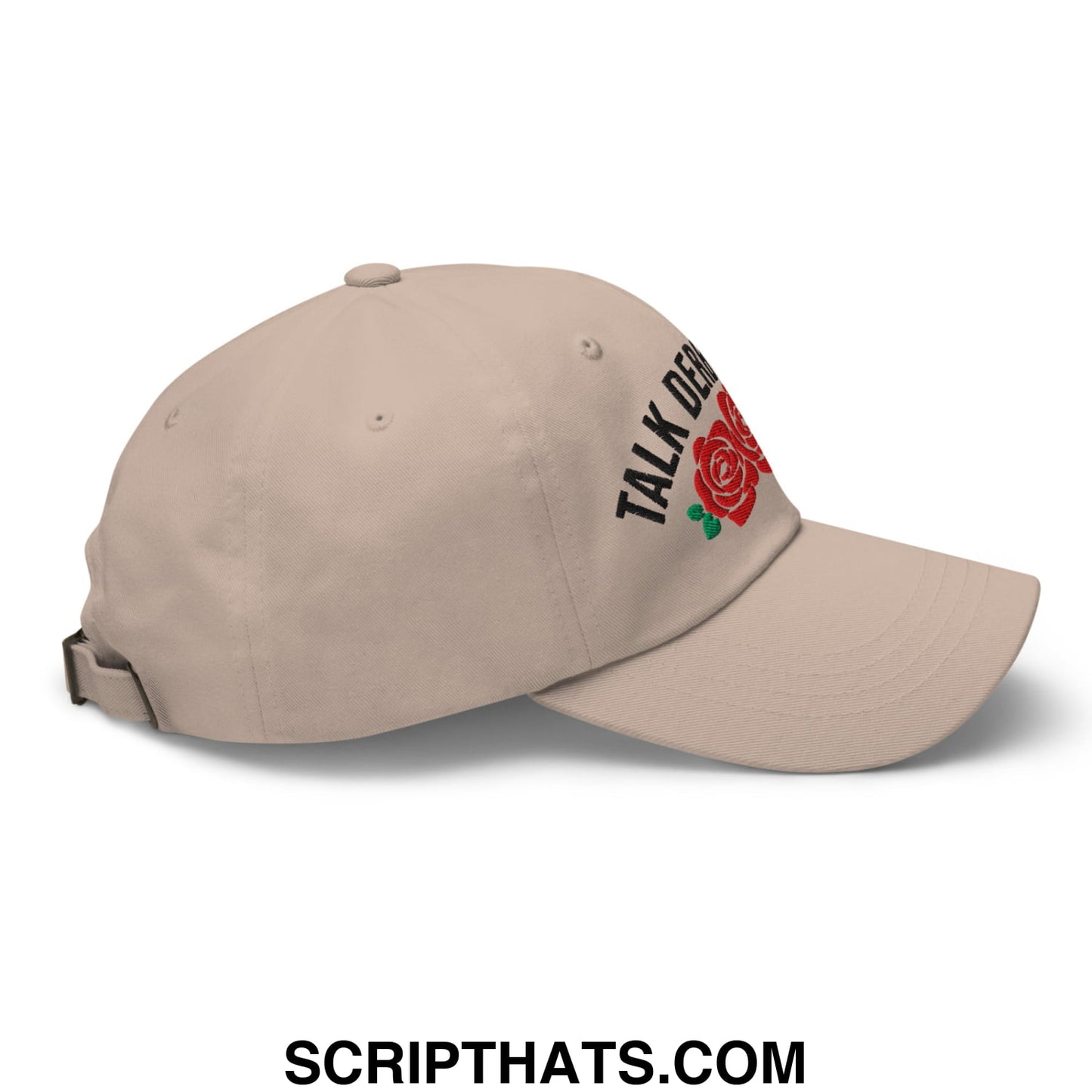 Talk Derby to Me Embroidered Unstructured Dad Hat Stone