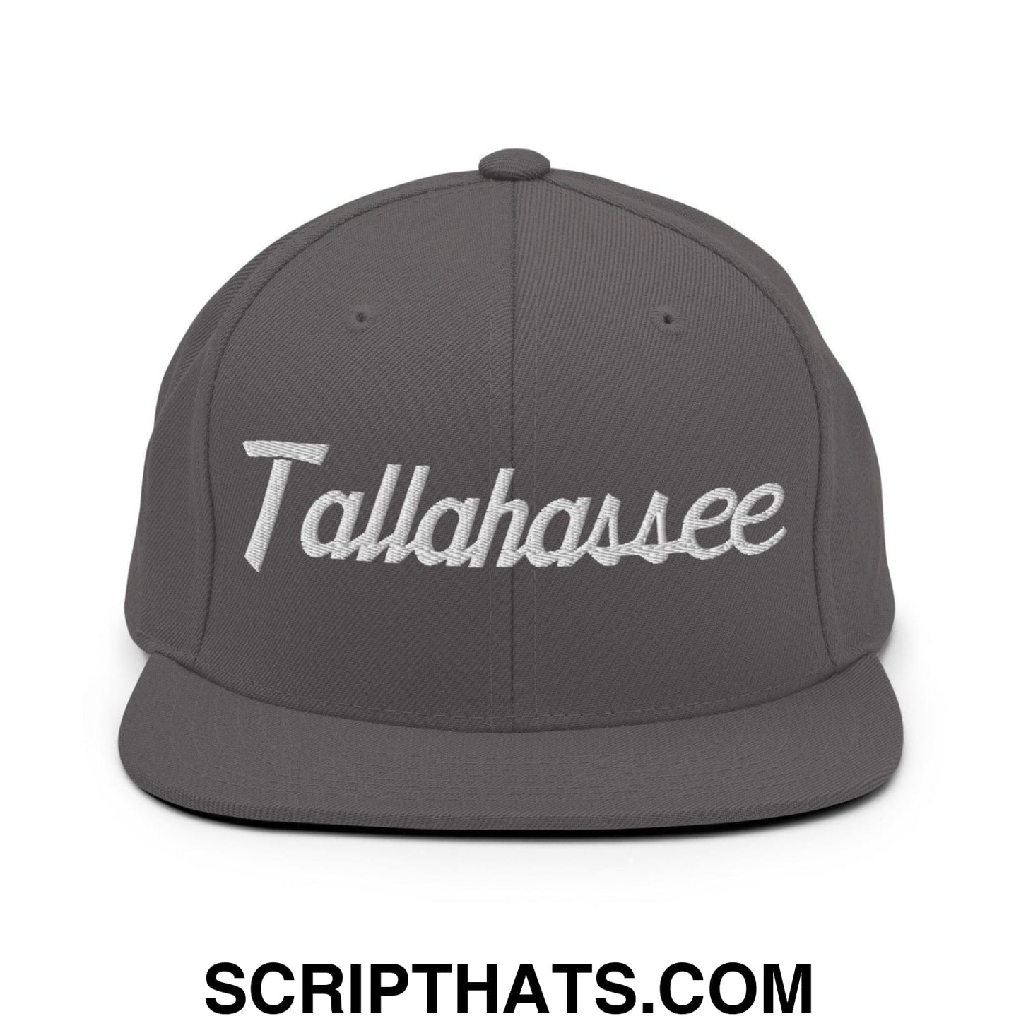 Tallahassee Script Snapback Hat Dark Grey