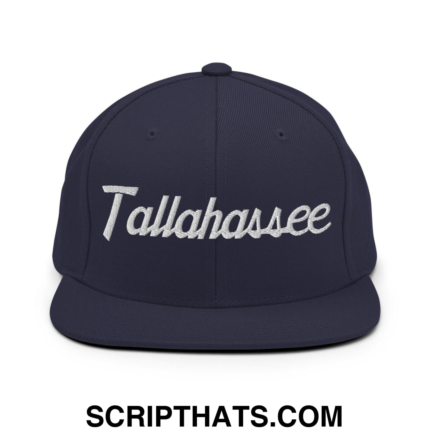 Tallahassee Script Snapback Hat Navy
