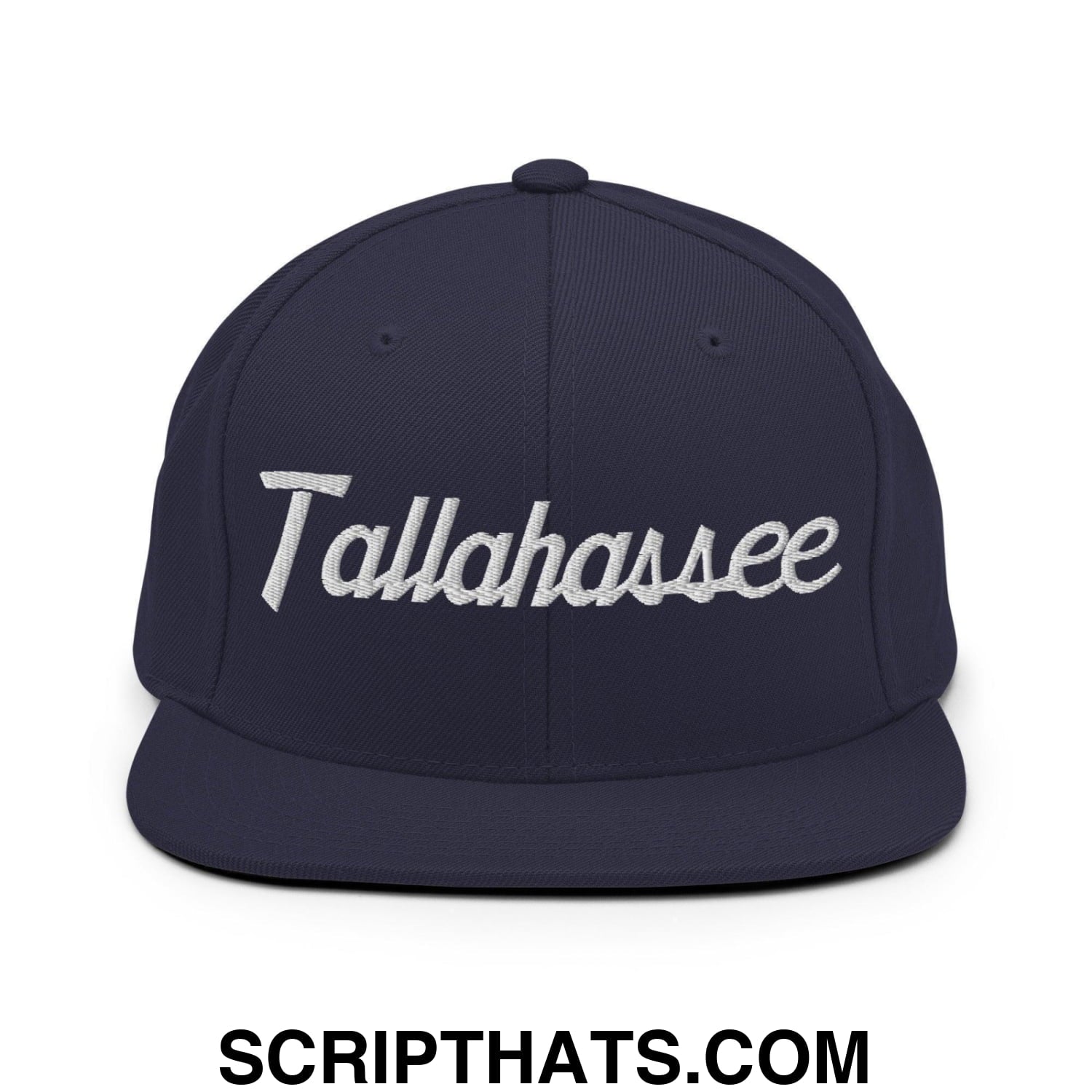 Tallahassee Script Snapback Hat Navy