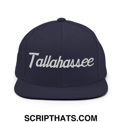 Tallahassee Script Snapback Hat Navy