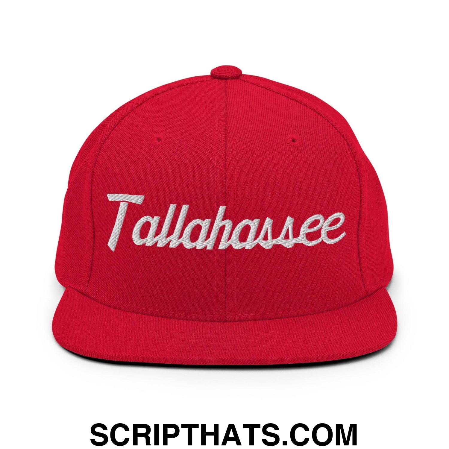 Tallahassee Script Snapback Hat Red